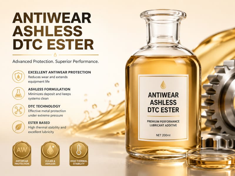 Ashless dialkyldithiocarbamate ester multifunctional AW antioxidant additive