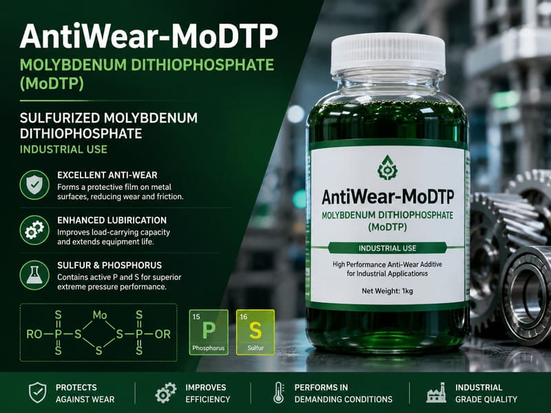 MoDTP molybdenum dialkyldithiophosphate anti-wear antioxidant additive