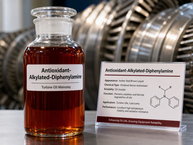 Alkylated diphenylamine ADPA aminic antioxidant turbine oil grease