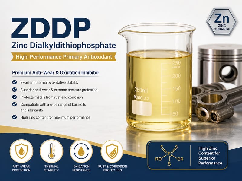 Primary ZDDP zinc dialkyldithiophosphate lubricant additive