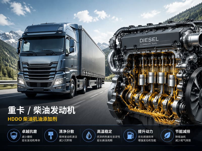 Diesel engine oil HDDO additives
