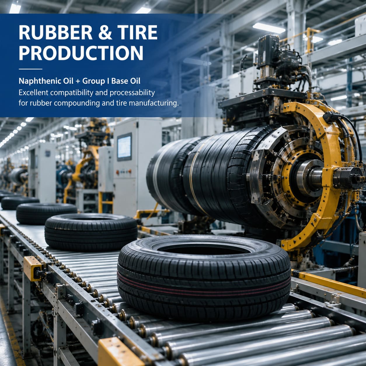 Naphthenic base oil for rubber and tyre processing