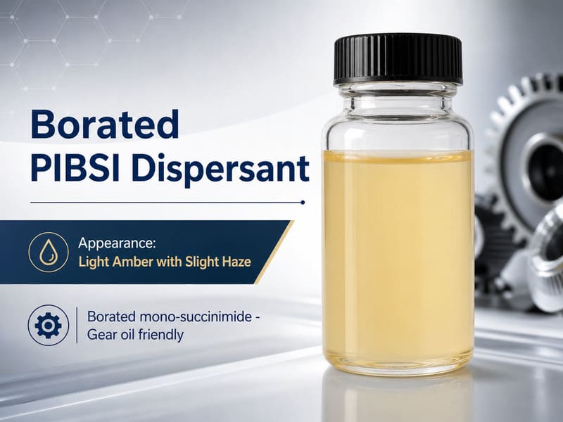 Borated PIBSI ashless dispersant additive with boron treatment