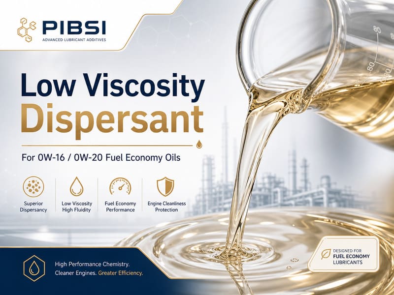 Low viscosity ashless dispersant for fuel economy engine oils