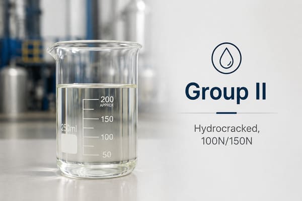 Group II hydrocracked base oil — 100N, 150N, 500N