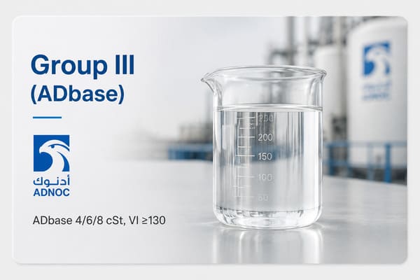 Group III ADNOC ADbase — 4 cSt, 6 cSt, 8 cSt