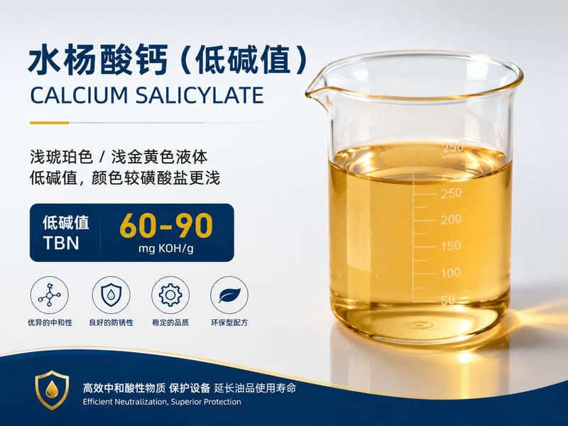 Low TBN calcium alkyl salicylate detergent additive