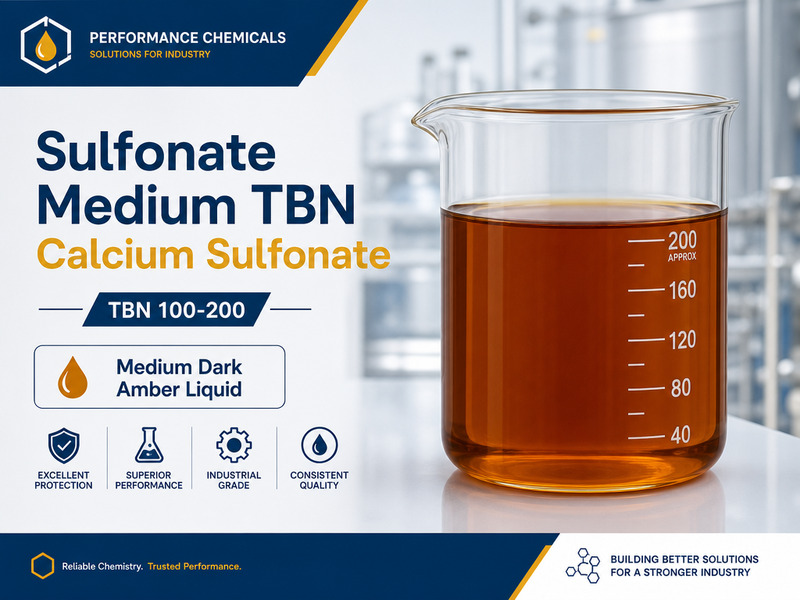 Medium TBN calcium sulfonate detergent additive 100–200 TBN
