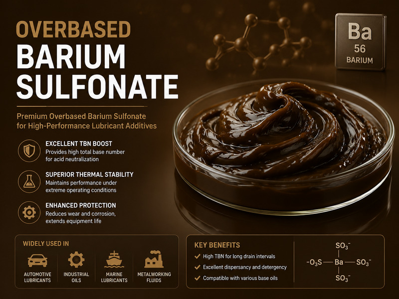 Overbased barium sulfonate additive for specialty rust preventives