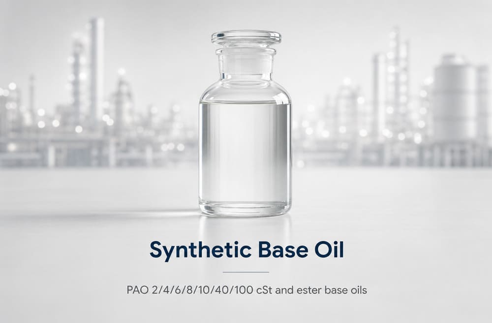 Synthetic base oil — PAO 2, 4, 6, 8, 10, 40, 100 cSt and ester (Group IV / V)