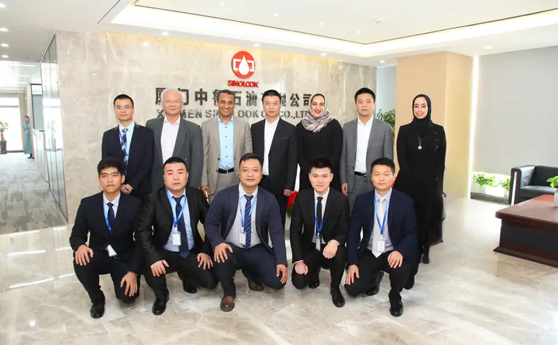 Sinolook team meeting with ADNOC team — strategic base oil partnership