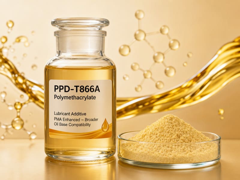 T866A polymethacrylate pour point depressant wide base oil range